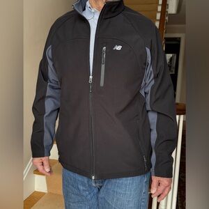 New Balance Men's Black and Gray Performance Jacket